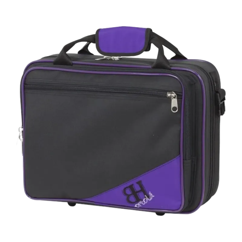 Estojo para clarinete Ref. Ortola Hb186 Pontuação Preto/roxo - Sanganxa.com