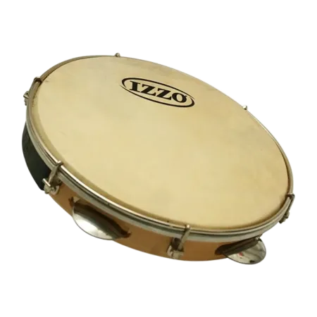Pandeiro Izzo 10" Wood P/Leather Izzo Ref. Iz4430 Standard - Izzo - Sanganxa.com
