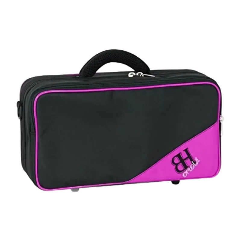 Mala mochila Requinto Hb198 Preto/fúcsia - Ortola - Sanganxa.com