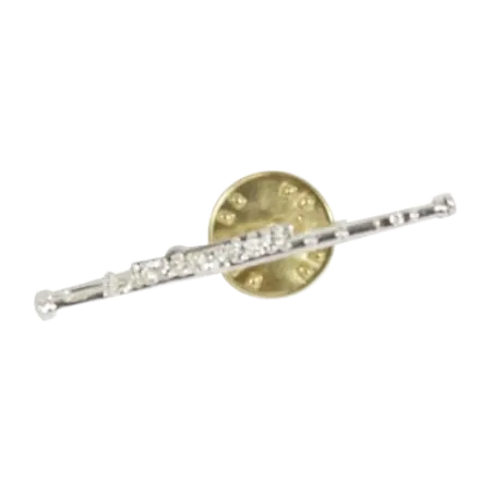 Pin Flauta Travesera Ftp009 Plata - Ortola -  Sanganxa.com