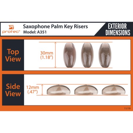 SAXOPHONE HIGH PROTEC A351 PALM KEYS Protec - 8