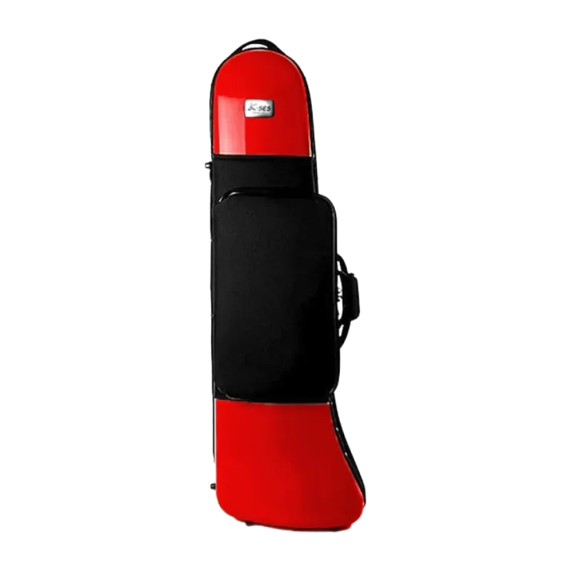 Estojo para Trombone K-Ses Premium Vermelho Mate - Sanganxa.com