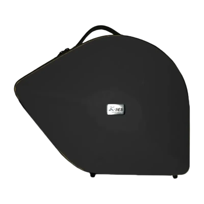 K-Ses Premium Matte Black Matte Bell Shaped Detachable Horn Case - (Capa para trompa destacável em forma de sino) Sanganxa.com
