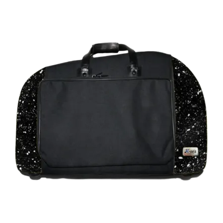 ESTUCHE K-SES PREMIUM FUSION NEGRO BRILLO TROMPA CAMPANA DESMONTABLE  FLY PARA 2 SORDINAS