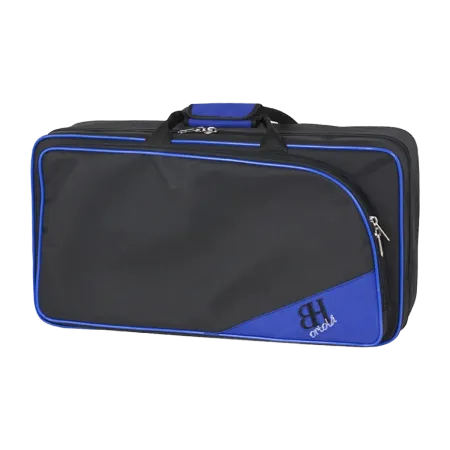 Estojo para trompete Ortola Hb102 Mochila Preto Preto Azul - Sanganxa.com