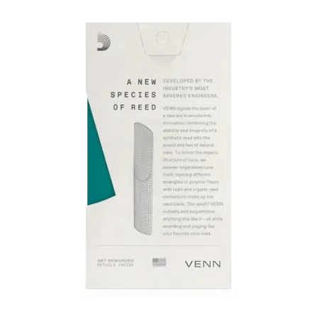 d'addario venn palheta sintética para clarinete - sanganxa music store