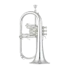 YAMAHA YAMAHA YFH 631 GS FLUGELHORN BANHADO A PRATA