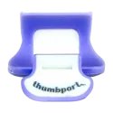 apoio de polegar thumbport para flauta lilás púrpura -  sanganxa.com