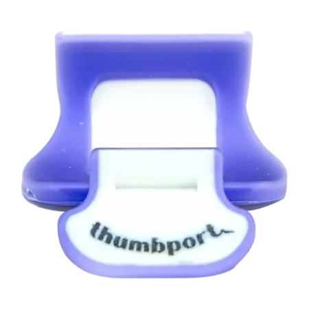 apoio de polegar thumbport para flauta lilás púrpura -  sanganxa.com