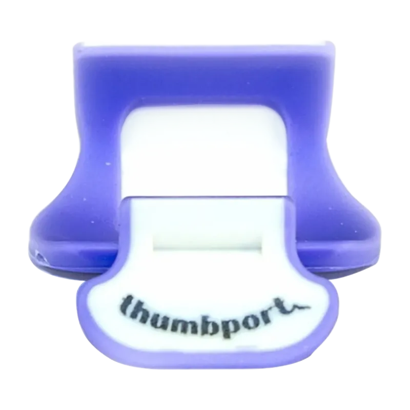 apoio de polegar thumbport para flauta lilás púrpura -  sanganxa.com