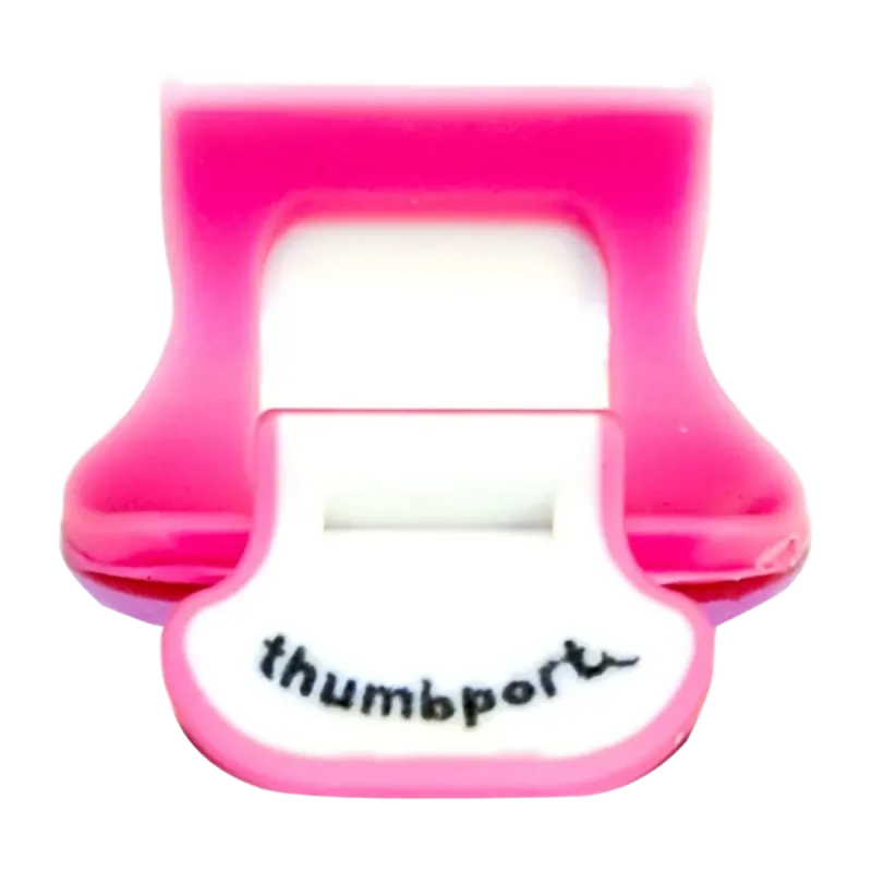 apoio de polegar thumbport para flauta marfim cor-de-rosa -  sanganxa.com