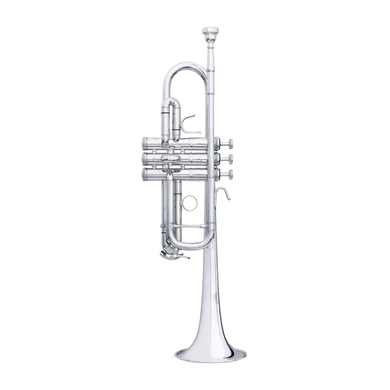 Trompete em Dó B&S 3136/2 LR S Challenger II Silverplated - Sanganxa.com