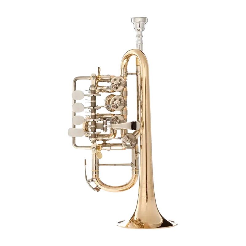 Trompete Piccolo J.Scherzer 8111 L Lacado Bb/A - Sanganxa.com