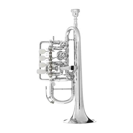 Trompete Piccolo J.Scherzer 8111 ST Prata Bb/A - Sanganxa.com