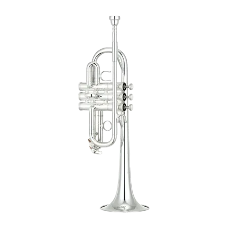 Trompete Yamaha YTR-6610S Eb/Re banhado a prata - Sanganxa.com
