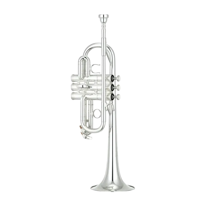 Trompete Yamaha YTR-6610S Eb/Re banhado a prata - Sanganxa.com