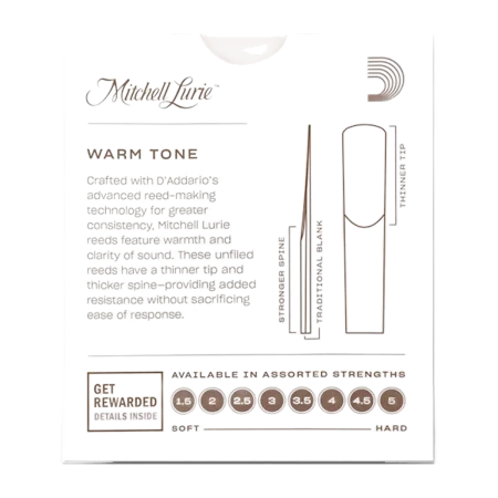 d'addario mitchell lurie - palheta para clarinete  sanganxa.com