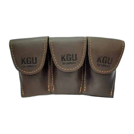 saco 2 boquilhas para trompa kgubrass pele castanha | sanganxa music store