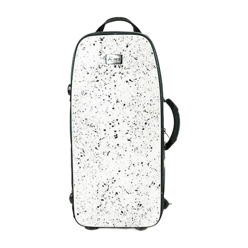 Estojo K-Ses Premium Compac Gloss Fusion White Saxofone Alto - Sanganxa.com