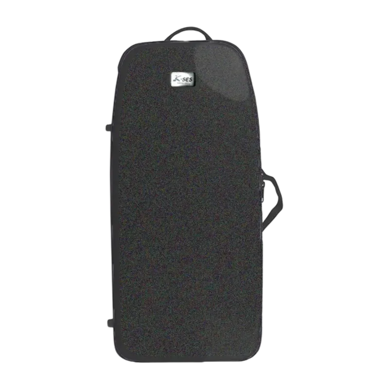 K-Ses Premium Compac Gloss Metallic Black Estojo para Saxofone Alto - Sanganxa.com