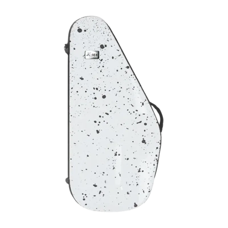 K-Ses Estojo Premium Forma Fusion Shine White Saxofone Alto - Sanganxa.com