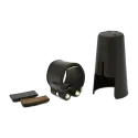 braçadeira para clarinete vandoren em pele lc21p - sanganxa music store