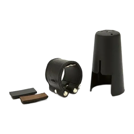braçadeira para clarinete vandoren em pele lc21p - sanganxa music store