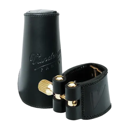 braçadeira para saxofone alto vandoren em pele lc27l -  sanganxa.com