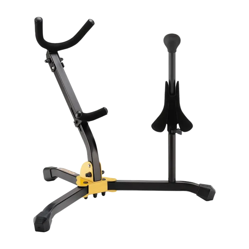 suporte para saxofone alto e soprano hercules ds533bb - sanganxa music store