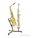 suporte para saxofone alto e soprano hercules ds533bb - sanganxa music store