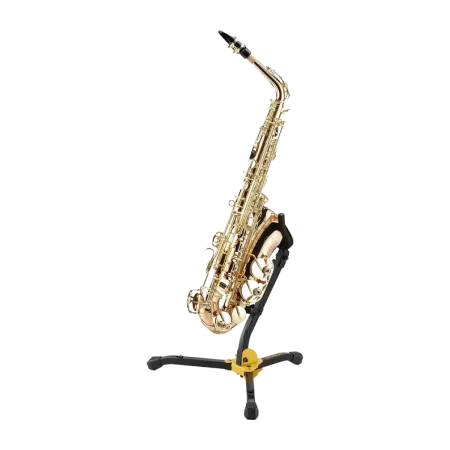 suporte para saxofone alto ou tenor hercules ds530b - sanganxa music store