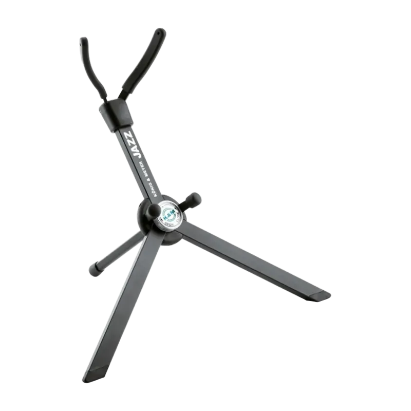 suporte para saxofone alto k&m 14330 - sanganxa music store