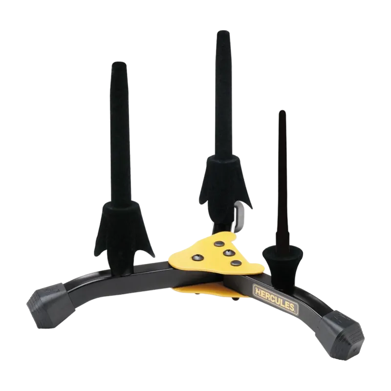 suporte hercules 2 clarinetes ou clarinete/flauta e flautim ds543b - sanganxa music store