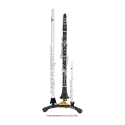 suporte hercules 2 clarinetes ou clarinete/flauta e flautim ds543b - sanganxa music store