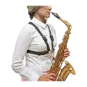 bg s41msh arnês para saxofone mulher -sanganxa music store