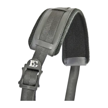 bg s02m correia de ombro para saxofone com gancho de metal - sanganxa music store