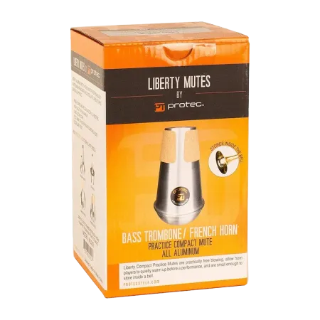 protec studio horn ou bass trombone mute ml205 liberty - sanganxa music store