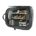 estojo para clarinete k-ses premium preto metálico compac - sanganxa music store