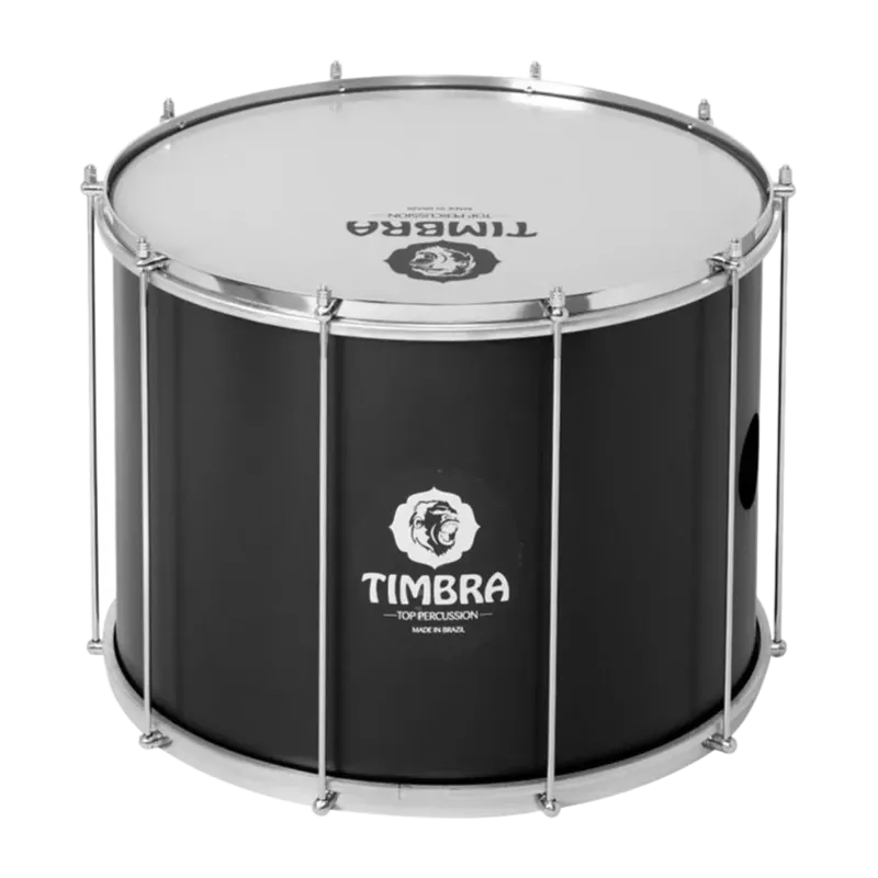 Surdo Timbra 20 "x40cm Ti5916 10 Div Alumínio preto mate - Sanganxa.com