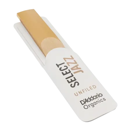 Palheta para saxofone soprano D'addario Organic Select Jazz Unfiled - Sanganxa.com
