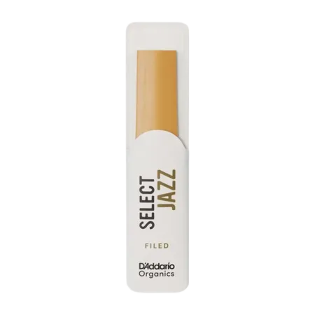 Palheta para Saxofone Tenor D'addario Organic Select Jazz Filed - Palheta para Saxofone Tenor D'addario Organic Select Jazz File