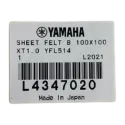 Lamina fieltro YAMAHA L4347020 100x100xT1.0  - sanganxa