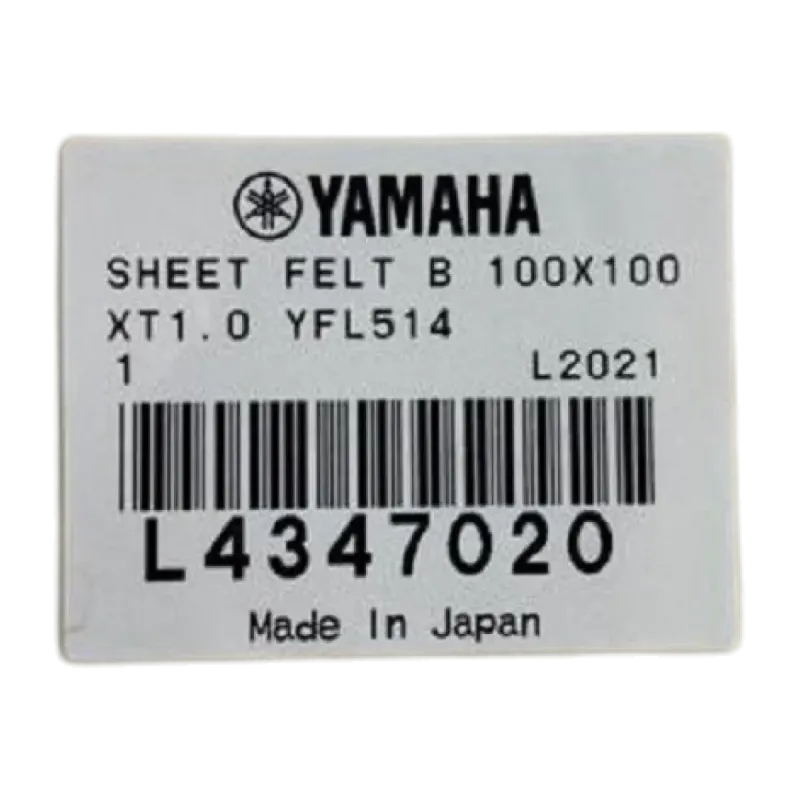 Lamina fieltro YAMAHA L4347020 100x100xT1.0  - sanganxa
