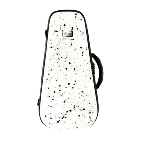Estojo para trompete K-ses com forma de fusão Premium Branco Brilhante - Sanganxa.com