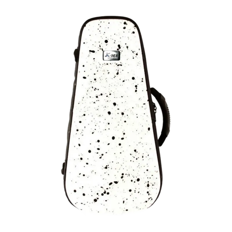 Estojo para trompete K-ses com forma de fusão Premium Branco Brilhante - Sanganxa.com