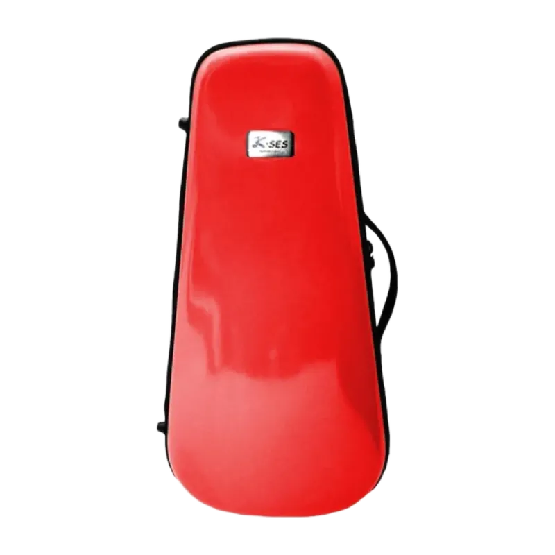 K-Ses Estojo para trompete vermelho brilhante de formato premium - Sanganxa.com