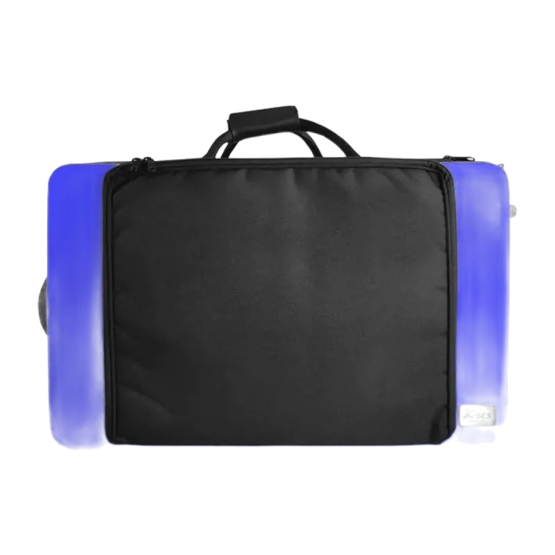 ESTUCHE K-SES CABINE PREMIUM AZUL BRILLO 4 TROMPETAS 1