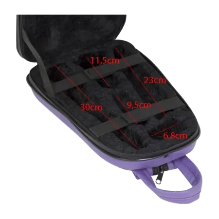 Estojo para clarinete Ortola 187 BRG Série Amelie Vermelho - Sanganxa.com