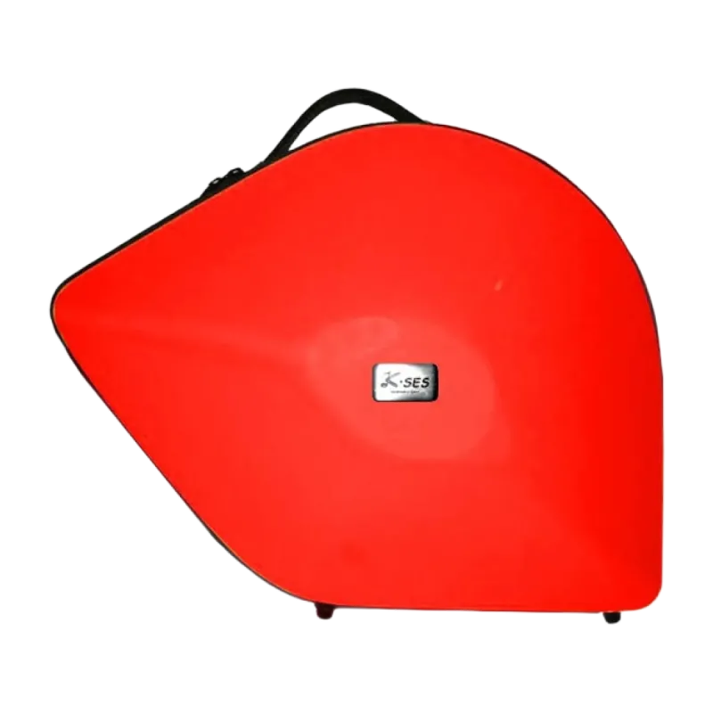 K-ses Premium Red Glossy Horn Case Forma de campainha amovível - Sanganxa.com