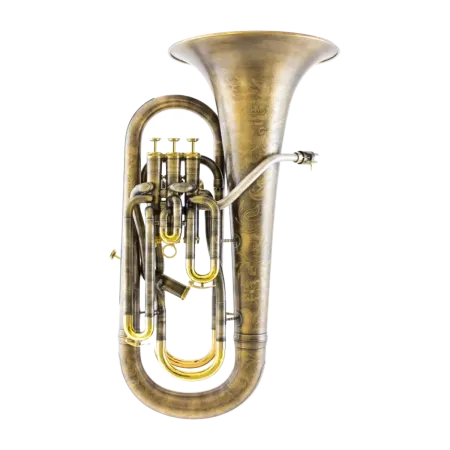 BOMBARDINO ADAMS E1 0.60 ANTIQUE GRABADO TUDEL PLATA - 1